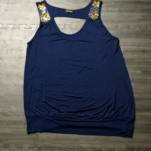Lavish Blue Sleeveless Top